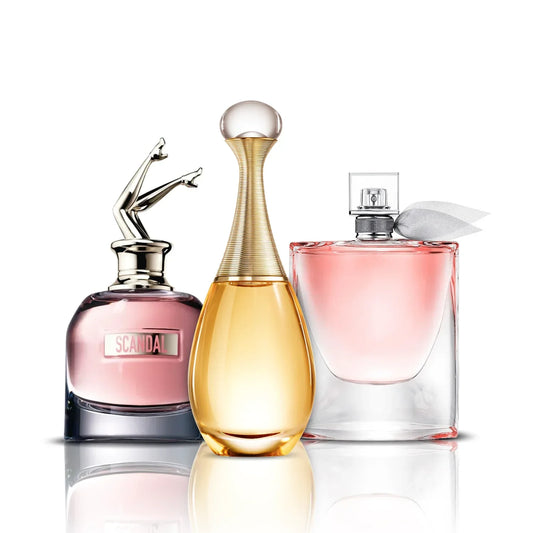 Zestaw 3 perfum | Scandal, J'adore i La Vie Est Belle (100 ml)